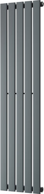 Typhoon - Anthracite Vertical Radiator H1400mm x W340mm Single Panel
