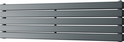 Typhoon Axis - Anthracite Horizontal Radiator H340mm x W1200mm Double Panel