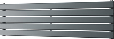 Typhoon Axis - Anthracite Horizontal Radiator H340mm x W1200mm Single Panel