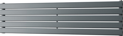 Typhoon Axis - Anthracite Horizontal Radiator H340mm x W1400mm Single Panel