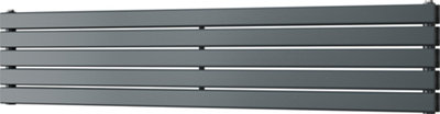 Typhoon Axis - Anthracite Horizontal Radiator H340mm x W1600mm Double Panel