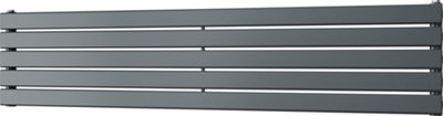 Typhoon Axis - Anthracite Horizontal Radiator H340mm x W1600mm Single Panel
