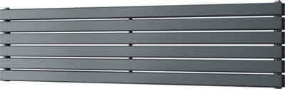 Typhoon Axis - Anthracite Horizontal Radiator H408mm x W1600mm Double Panel