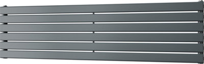Typhoon Axis - Anthracite Horizontal Radiator H408mm x W1600mm Single Panel