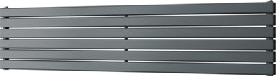 Typhoon Axis - Anthracite Horizontal Radiator H408mm x W1800mm Double Panel