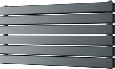 Typhoon Axis - Anthracite Horizontal Radiator H408mm x W800mm Double Panel