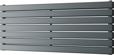 Typhoon Axis - Anthracite Horizontal Radiator H476mm x W1200mm Double Panel