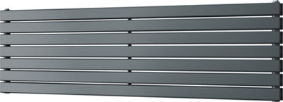 Typhoon Axis - Anthracite Horizontal Radiator H476mm x W1600mm Double Panel