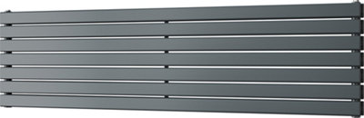 Typhoon Axis - Anthracite Horizontal Radiator H476mm x W1800mm Double Panel