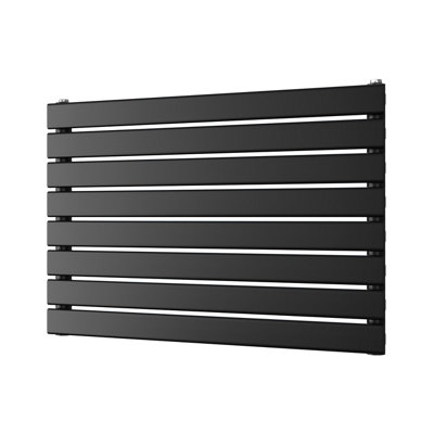 Typhoon Axis Black Horizontal Radiator H544mm x W800mm Single Panel