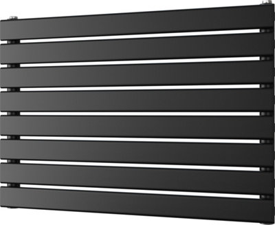 Typhoon Axis - Black Horizontal Radiator H544mm x W800mm Single Panel