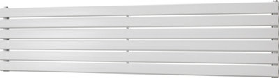 Typhoon Axis - White Horizontal Radiator H408mm x W1800mm Single Panel