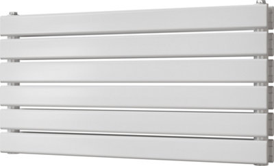 Typhoon Axis - White Horizontal Radiator H408mm x W800mm Double Panel