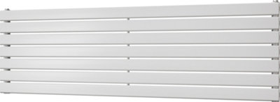 Typhoon Axis - White Horizontal Radiator H476mm x W1600mm Single Panel