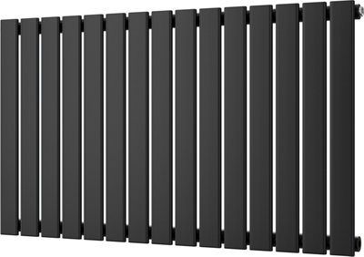 Typhoon - Black Horizontal Radiator H600mm x W1020mm Single Panel