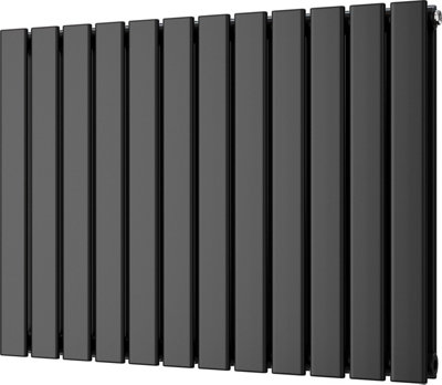 Typhoon - Black Horizontal Radiator H600mm x W816mm Double Panel