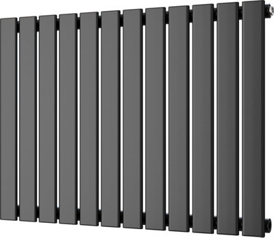 Typhoon - Black Horizontal Radiator H600mm x W816mm Single Panel