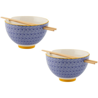 Typhoon Set of 2 World Foods 16cm Noodle Bowl With Chopsticks