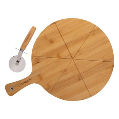 Typhoon World Foods Pizza Board & Cutter Set