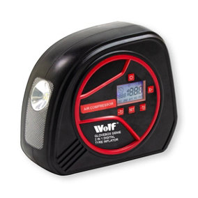 Tyre Inflator Wolf 2-in-1 Digital Display with LED Work Light