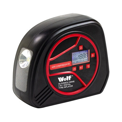 Tyre Inflator Wolf 2-in-1 Digital Display with LED Work Light