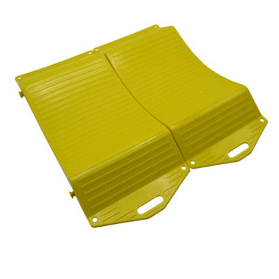 Tyre Saver Flat Spot Protectors Yellow Set of 2 (Pair Caravan Trailer Wheel Cradle)