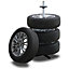 Tyre Tree - Sturdy tyre storage rack - grey
