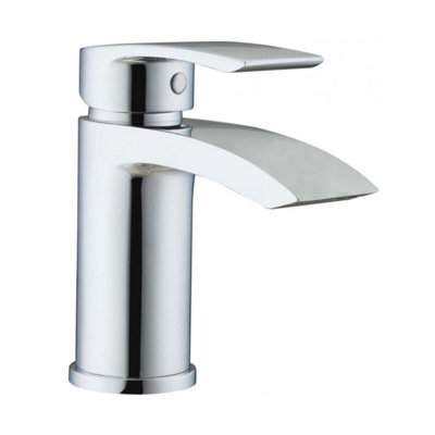 Tyrell Polished Chrome Deck-mounted Basin Mono Mixer Tap