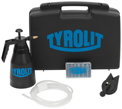 TYROLIT 9 Piece WDT Diamond Tile Drilling Set with Water Bottle & Drilling Aid
