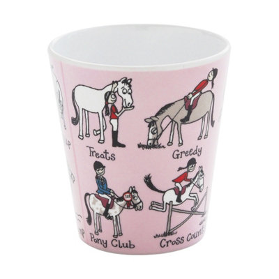 Tyrrell Katz Horse Beaker White/Pink (One Size)