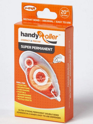 U-Craft Handy Tape Roller 20m Super Permanent Plus Extra Strong Double Sided (12 packs)