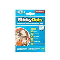 U-Glue Sticky Glue Dots Extra Strength Permanent 10mm Pack of 64 (2 packs)