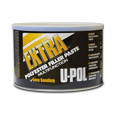 U-Pol Extra Polyester Filler Paste Multi-function Body Smooth Finish 600 mL