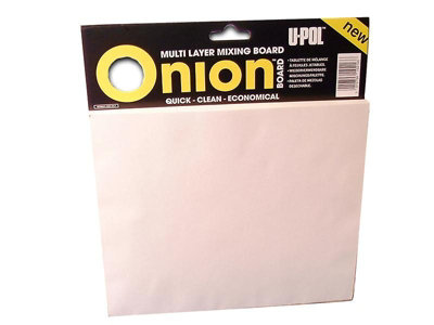 U-POL Onion Board Multi-Layer Mixing Palette - 100 Sheets for Easy Mixing