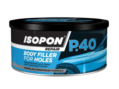 U-POL P40/1 P.40 Body Filler for Holes Tin 600ml UPOP401