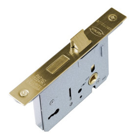 UAP 3 Lever Mortice Sash Lock 65mm - Door Lock with Key, Door Latch Mortice Lock for Internal and External Doors - Evershine Brass