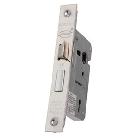 UAP 3 Lever Mortice Sash Lock 75mm - Door Lock with Key, Door Latch Mortice Lock - Internal and External Door - Polished Stainless