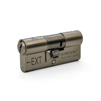 UAP 3-Star Euro Cylinder Lock - 100mm (50EX/50) - Satin Nickel - Anti-Snap & Bump Resistant