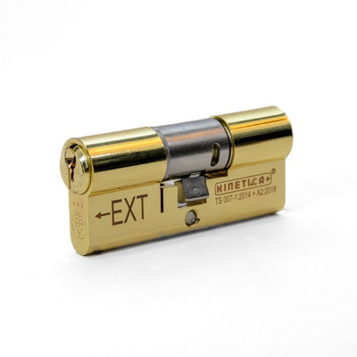 UAP 3-Star High-Security Cylinder - 100mm (50EX/50) - Polished Brass - Robust Locking System