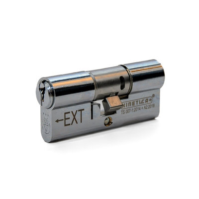 UAP 3-Star High-Security Door Lock - 100mm (55EX/45) - Polished Chrome - Keyed Alike Compatibility