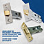UAP 4 Sets 65mm Tubular Latch Square - Door Latches - Internal Doors Square Corners - Mortice Latch - 65mm - Satin Stainless