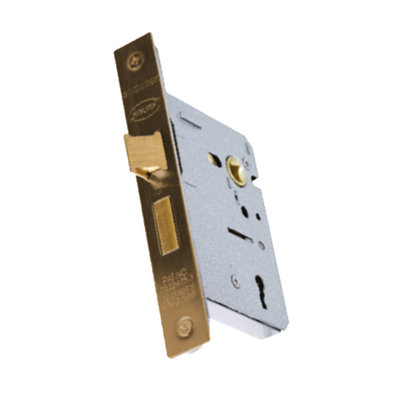 UAP Classic 3-Lever Bathroom Mortice Sash Lock - 65mm (2.5") Bronze