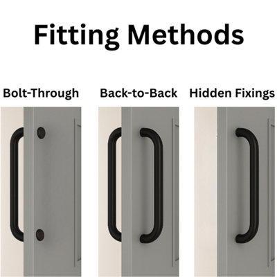 UAP D Shaped Door Pull Handle Pair in 316 Stainless Steel 600mm for ...