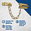 UAP Door Chain - Sliding Door Chain for Front Door - Security Door Lock Safety Chain - Polished Brass
