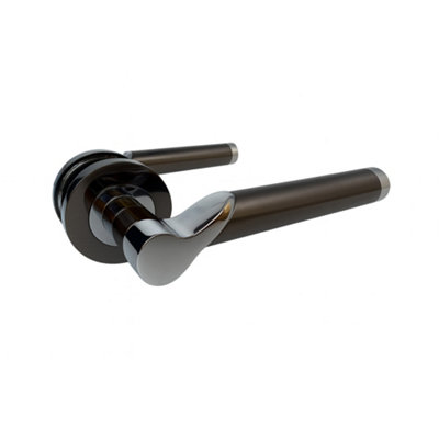 UAP Enterprise Range Polished Chrome/Satin Black Zinc Internal and Interior Door Handle Pair Price Comparisons | Compare The Build