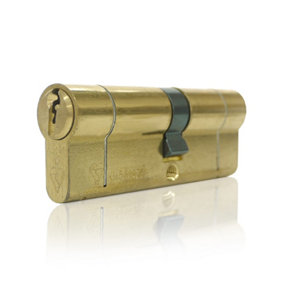 UAP+ Euro Cylinder Lock - 1 Star Kitemarked Euro Lock Cylinder - Suitable for All Door Types - 100mm - 50/50 - Brass