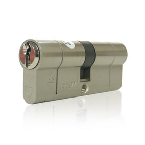 UAP+ Euro Cylinder Lock - 1 Star Kitemarked Euro Lock Cylinder - Suitable for All Door Types - 100mm - 50/50 - Nickel