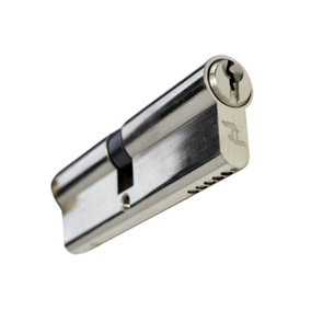 UAP Euro Cylinder Lock - TL Budget Euro Lock Cylinder - Suitable for All Doors - 70mm - 35/35 - Nickel