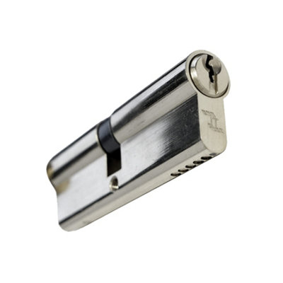 UAP Euro Cylinder Lock - TL Budget Euro Lock Cylinder - Suitable for All Doors - 90mm - 45/45 - Nickel