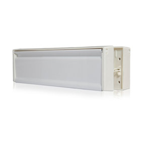 UAP Framemaster 12" Letterplate Letterbox for Wooden, Composite and uPVC 40-80mm Doors - White